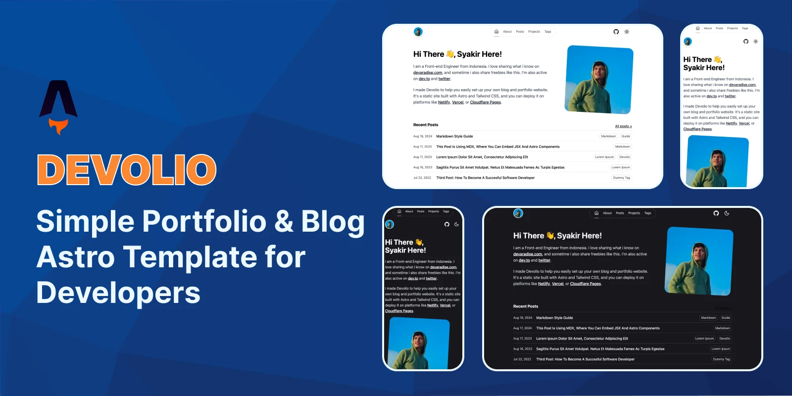 I Built an Astro Portfolio Blog Theme So You Can Setup Your Personal Website in 10 Minutes 🚀🔥