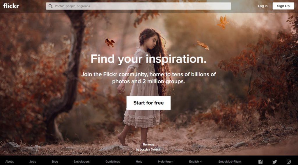 Flickr- photo sharing website