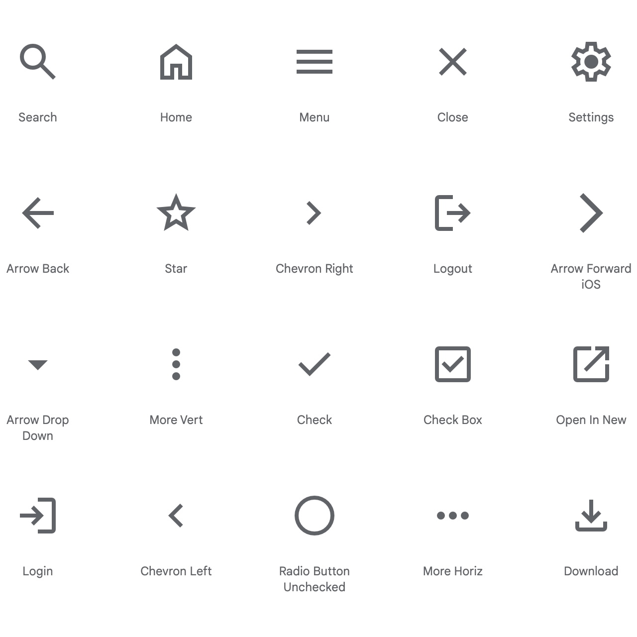 Google Material Symbols & Icons