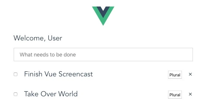 Vue todo app